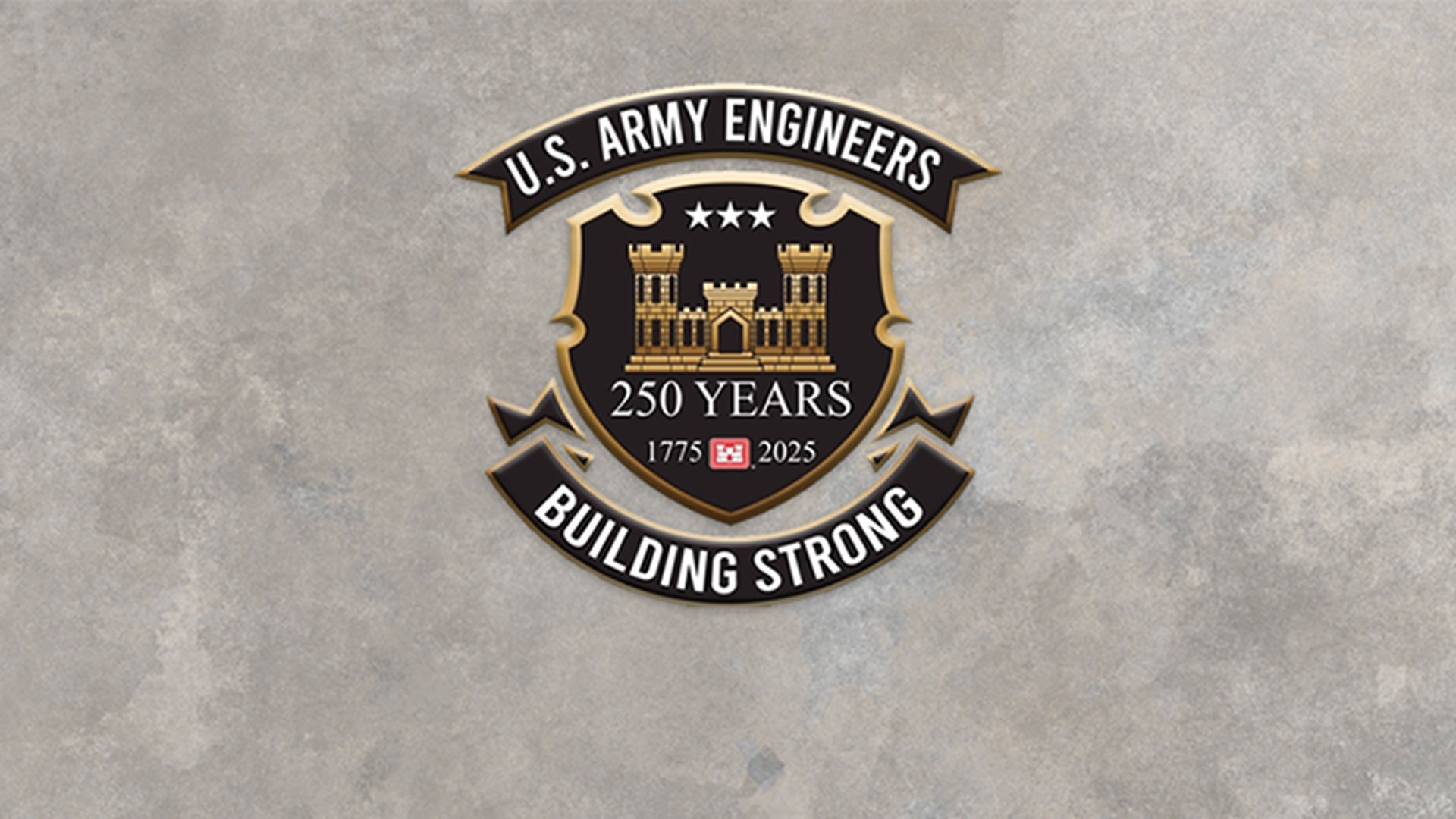 U.S. Army Engineers: 250 Years Building Strong graphic