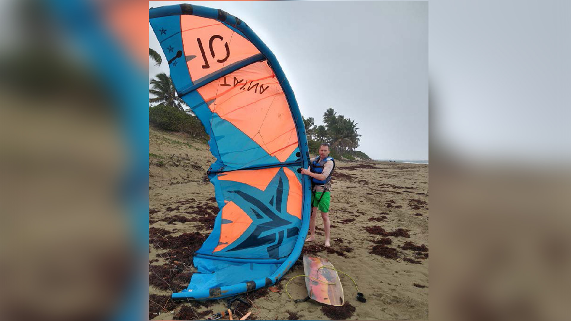 picture of Vainchenker kiteboarding