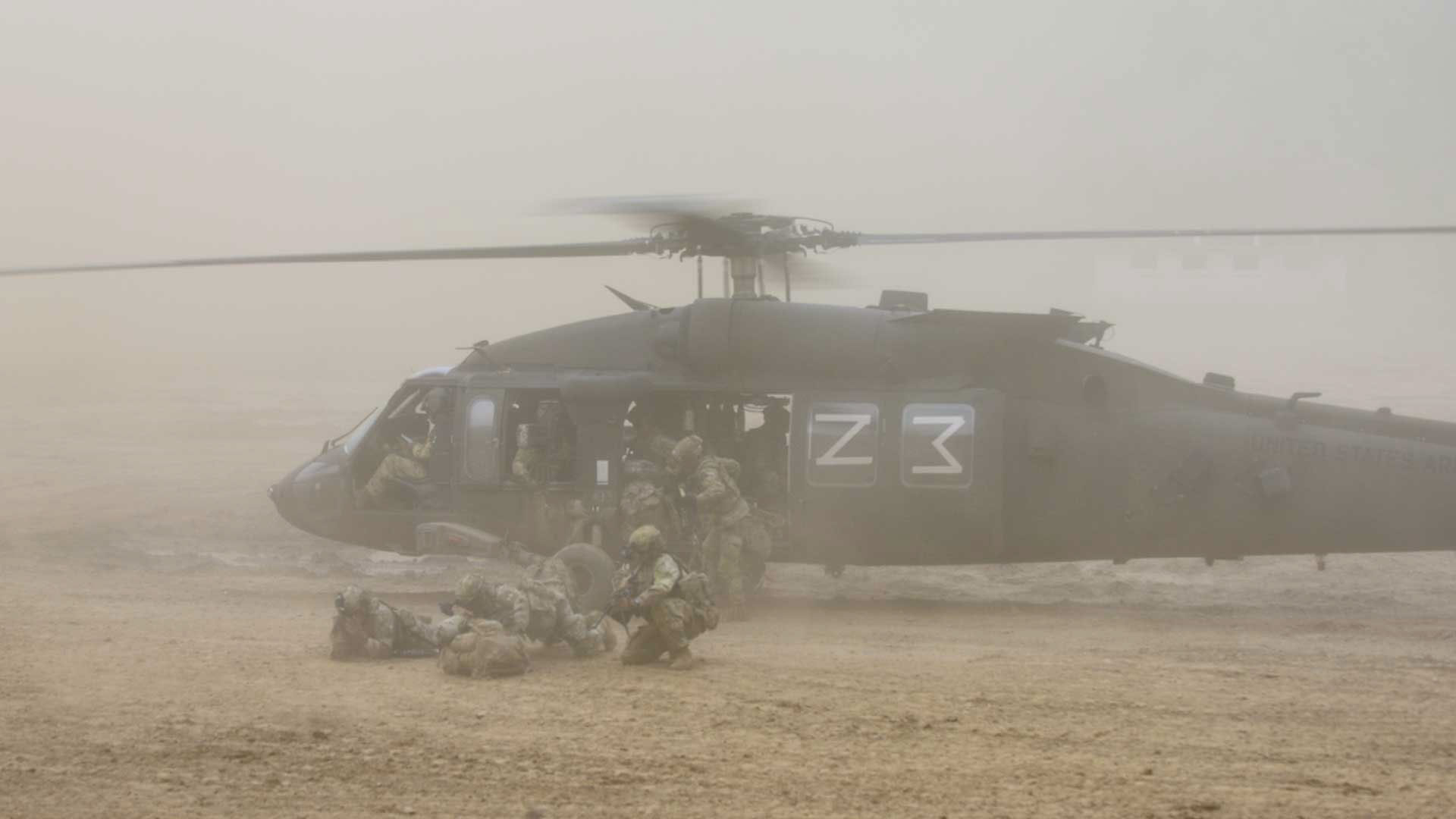 U.S. Army Soldiers conduct air assault operations in South Korea. U.S. Army photo by SGT Alexander Knight.