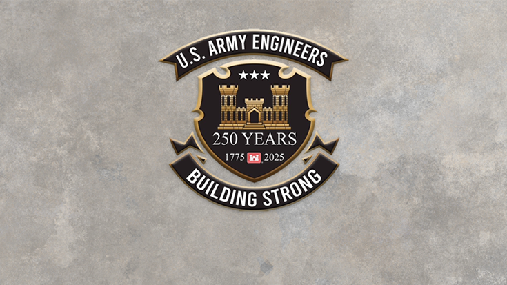 U.S. Army Engineers: 250 Years Building Strong graphic