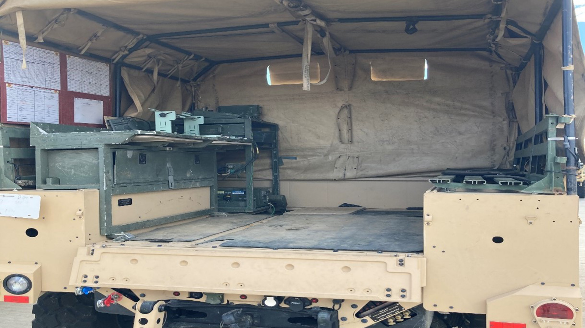 photo number 10 of the back of a JLTV