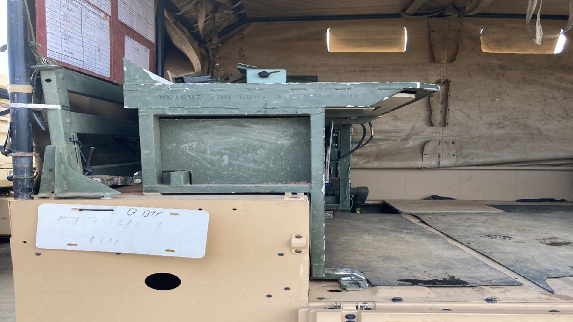 photo number 11 of the back of a JLTV