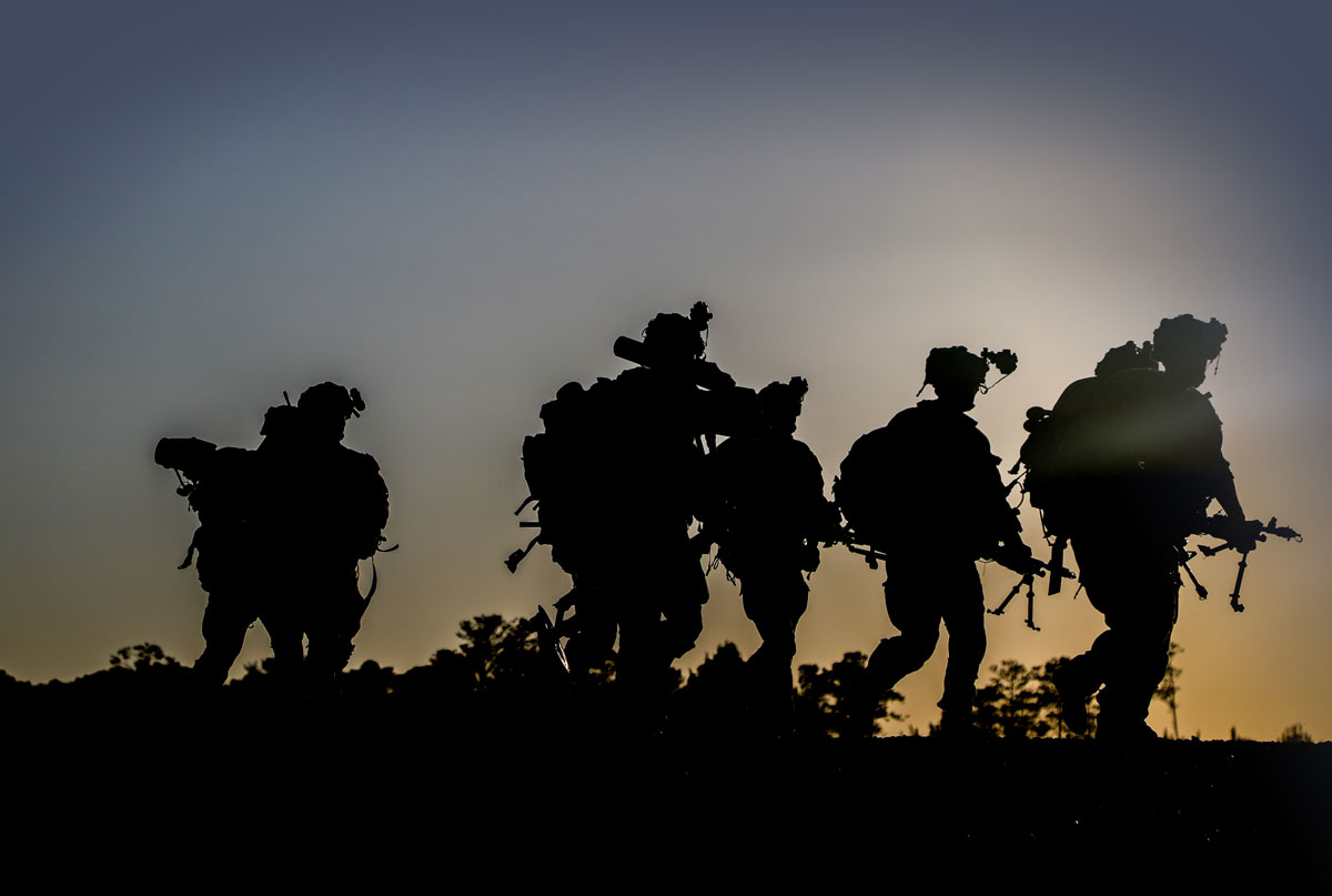 Paratroopers assigned to 3rd Brigade Combat Team, 82nd Airborne Division conduct a joint air assault operation during Joint Readiness Training Center (JRTC) Rotation 23-07 at Fort Johnson, LA, on 30 April 2023.