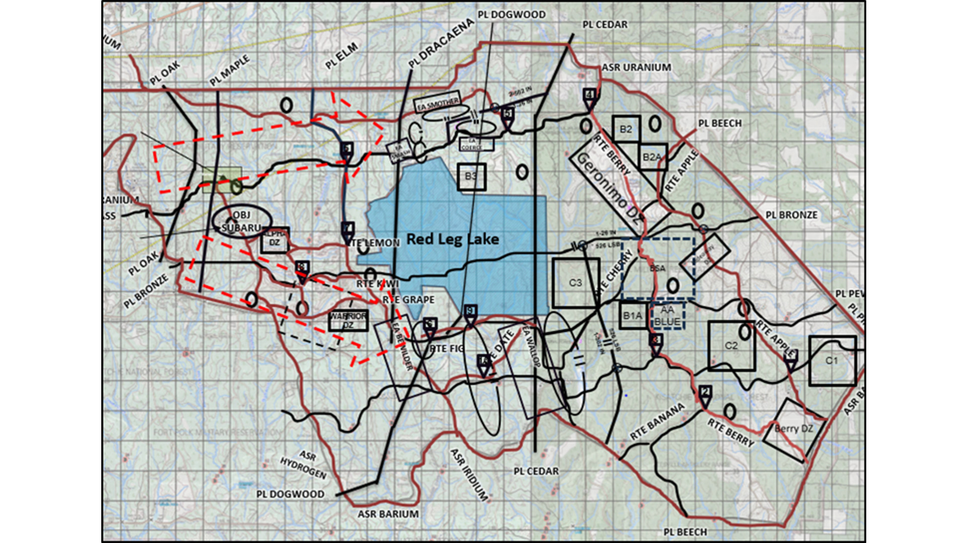 picture of the maneuver of Operation Strike Fury Operational Graphic